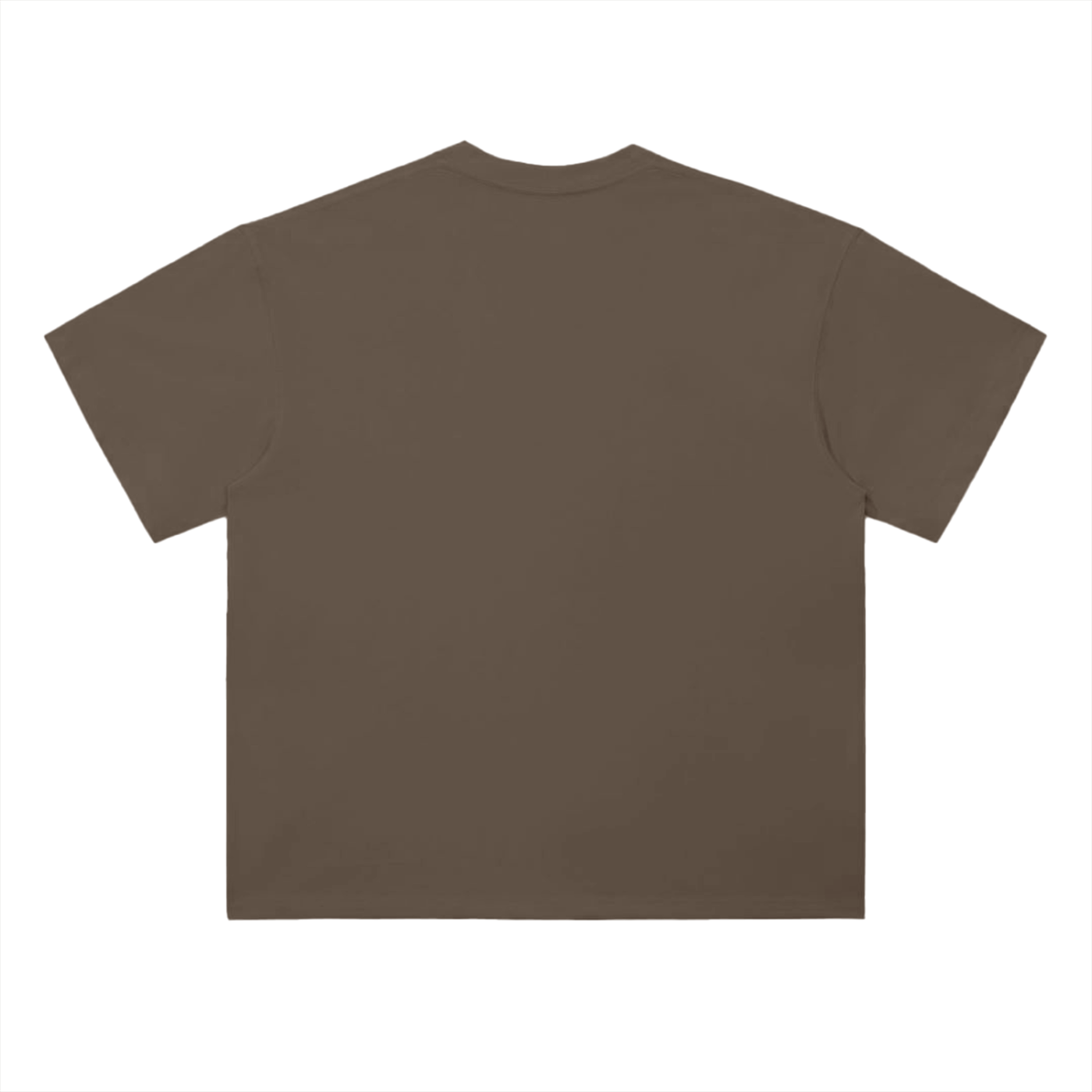Brown t-shirt on a white background