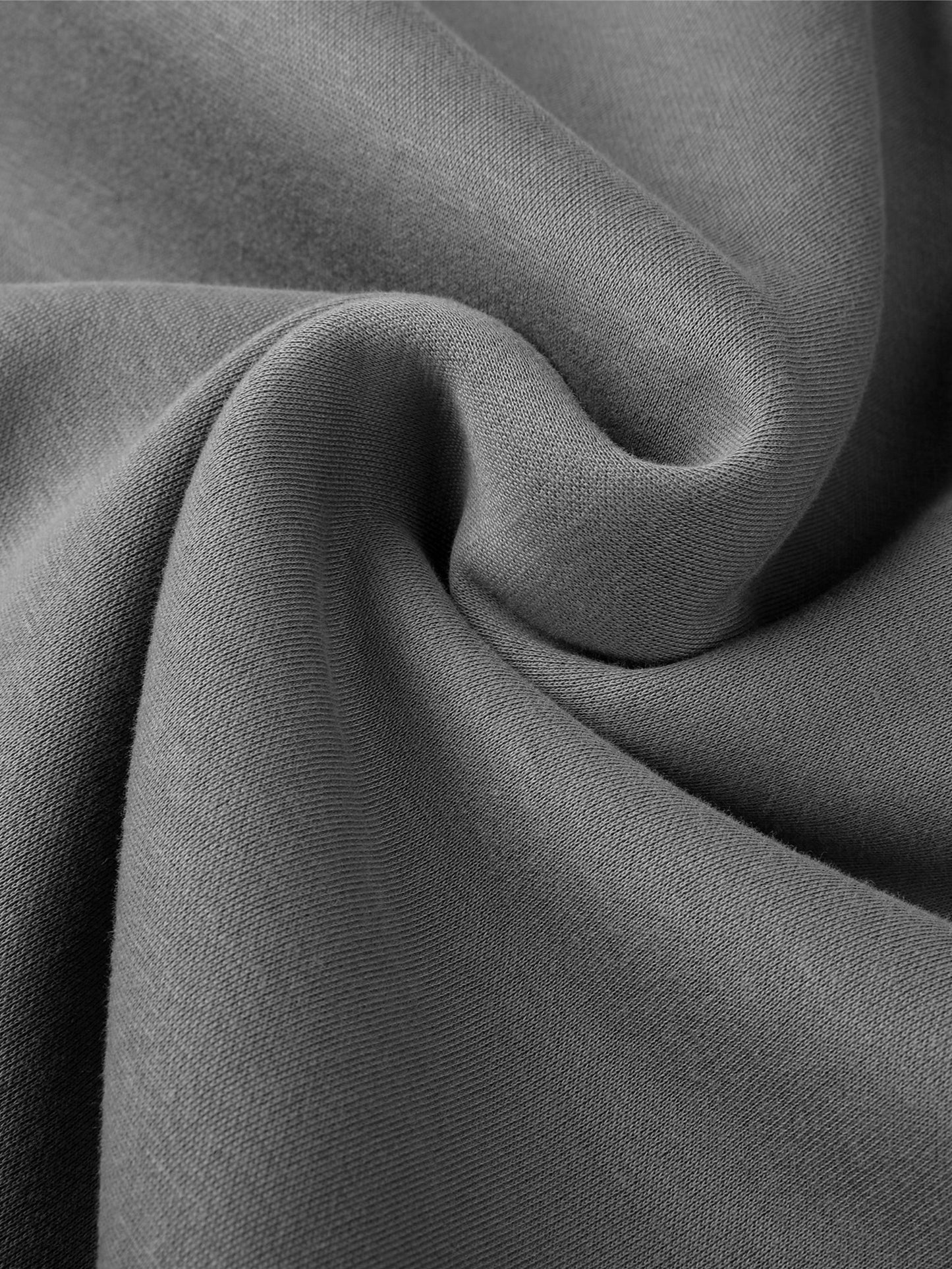Close-up of gray fabric with folds