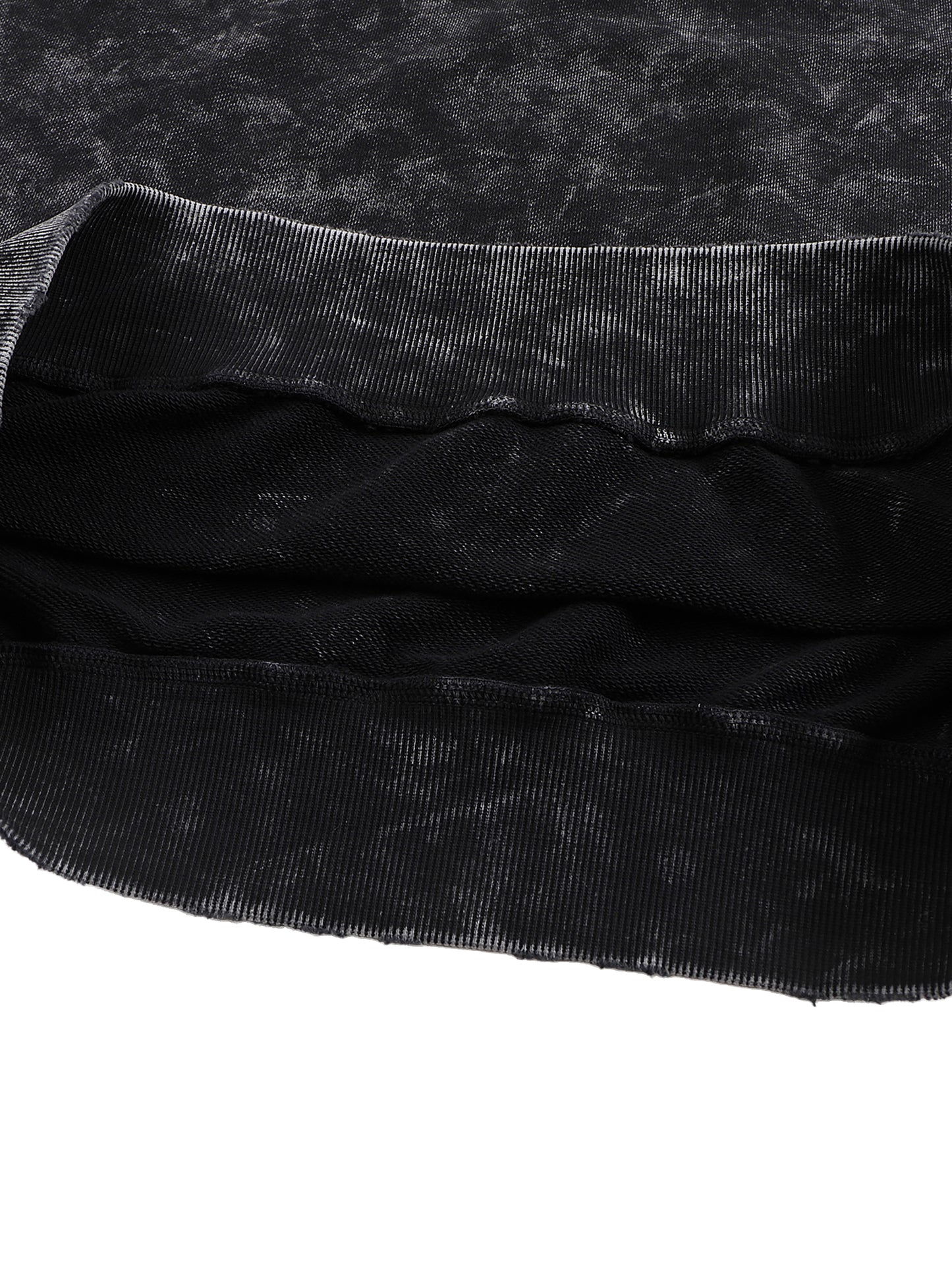 VÉRON Cristal Noir Washed Sweatshirt front view in vintage black 8