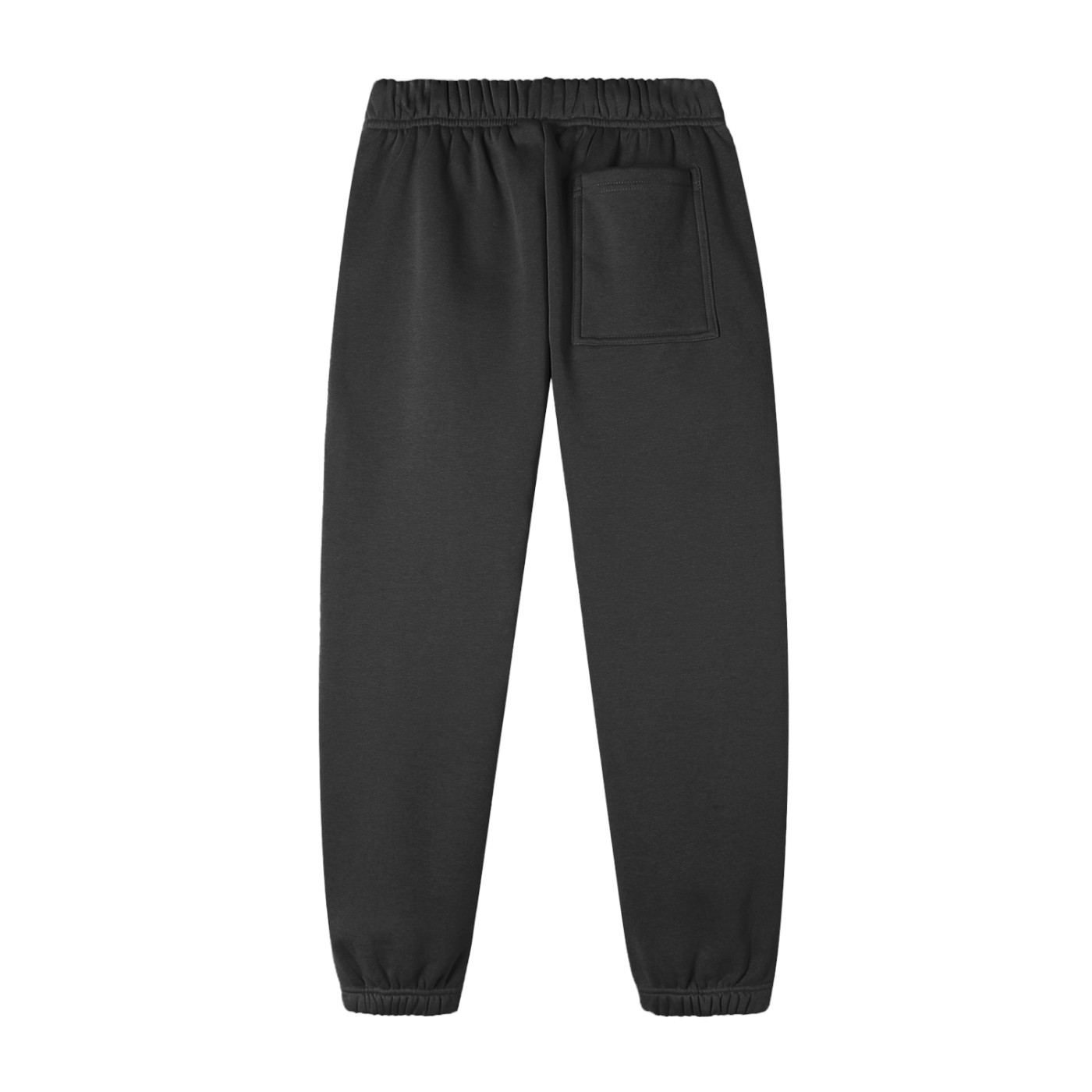Black sweatpants on a white background