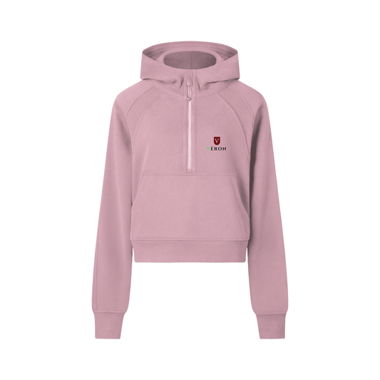 VÉRON Medeline fitted women’s half-zip hoodie.