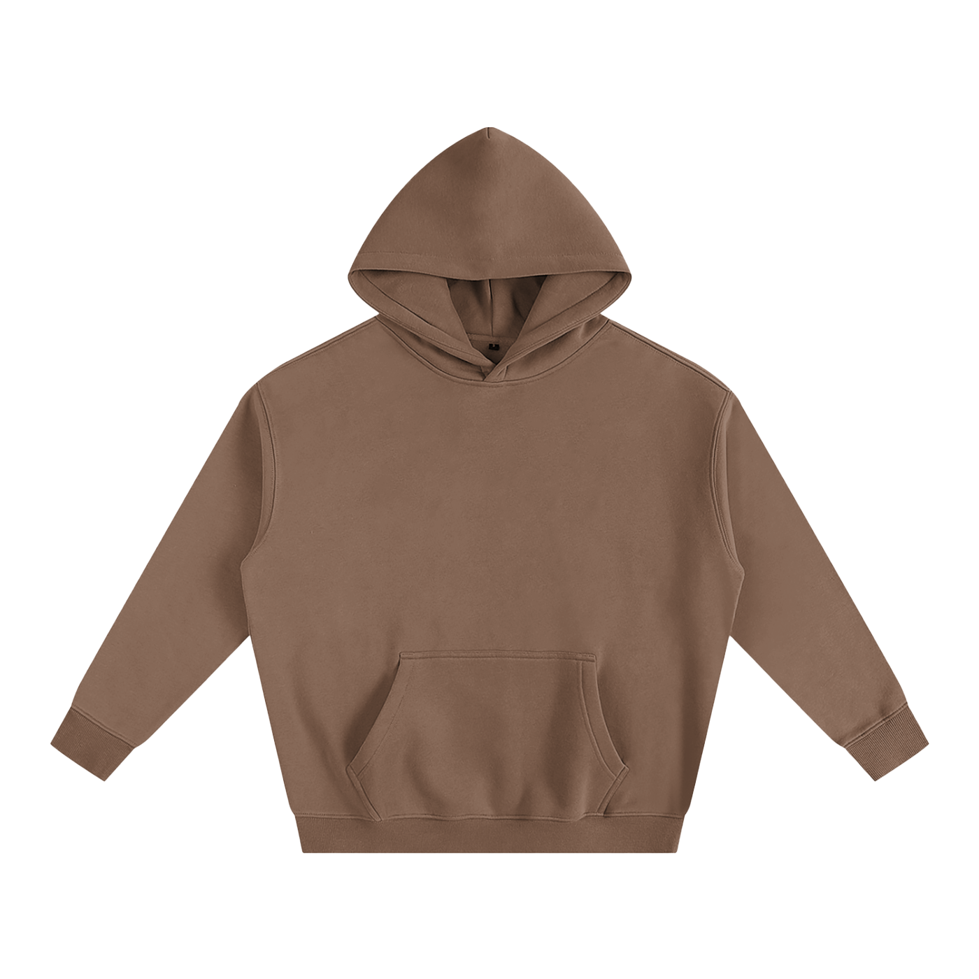 Brown hoodie on a white background