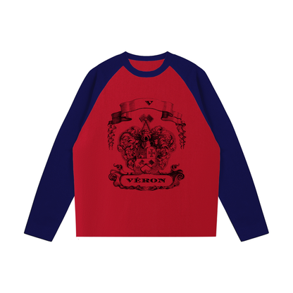 VÉRON Le PADRE long sleeve unisex T-shirt premium streetwear front