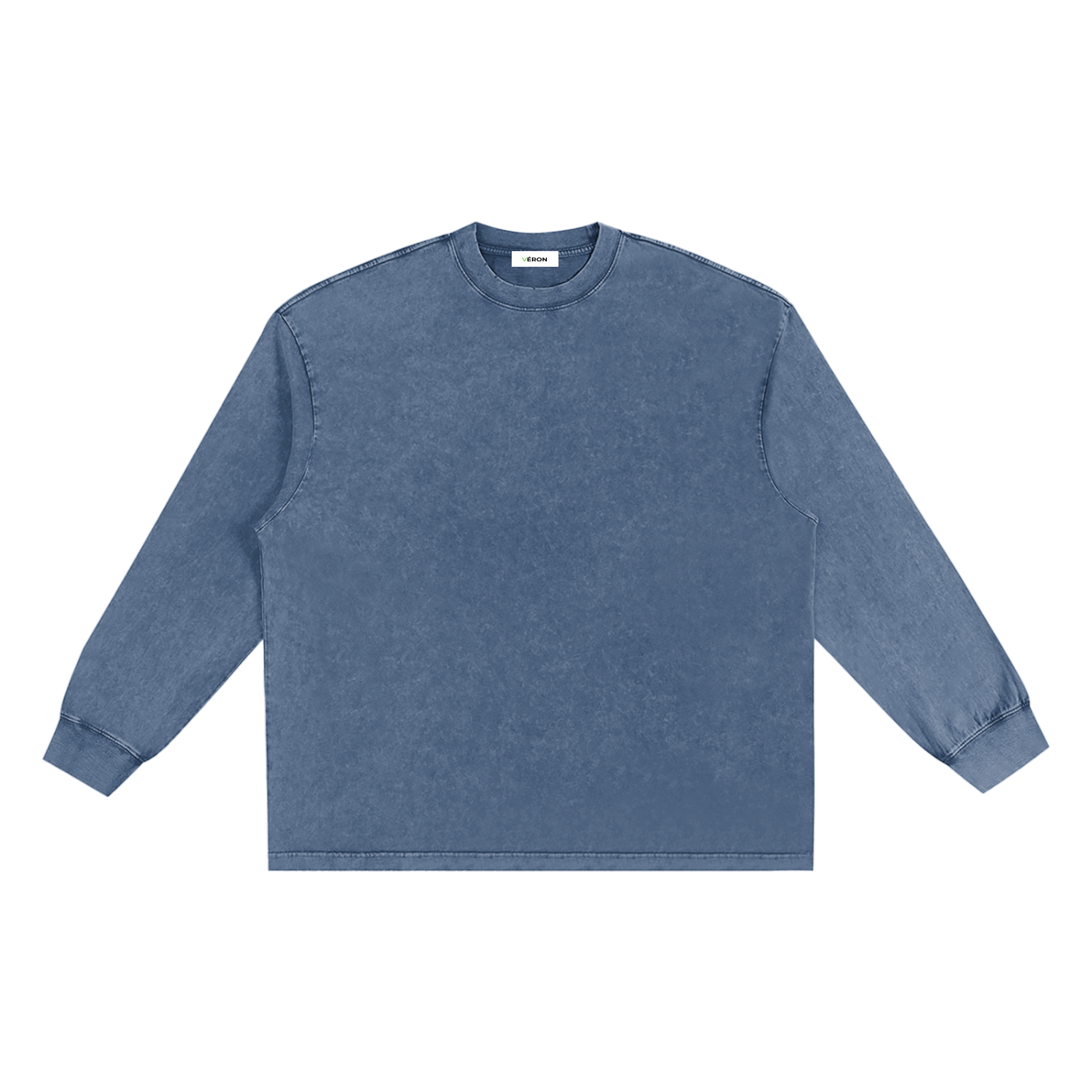VÉRON Le Mirage Washed Long Sleeve Shirt unisex streetwear front view