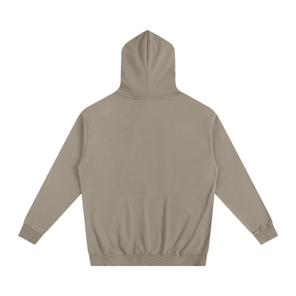 Back view of VÉRON La Sculpture hoodie with clean minimal design

