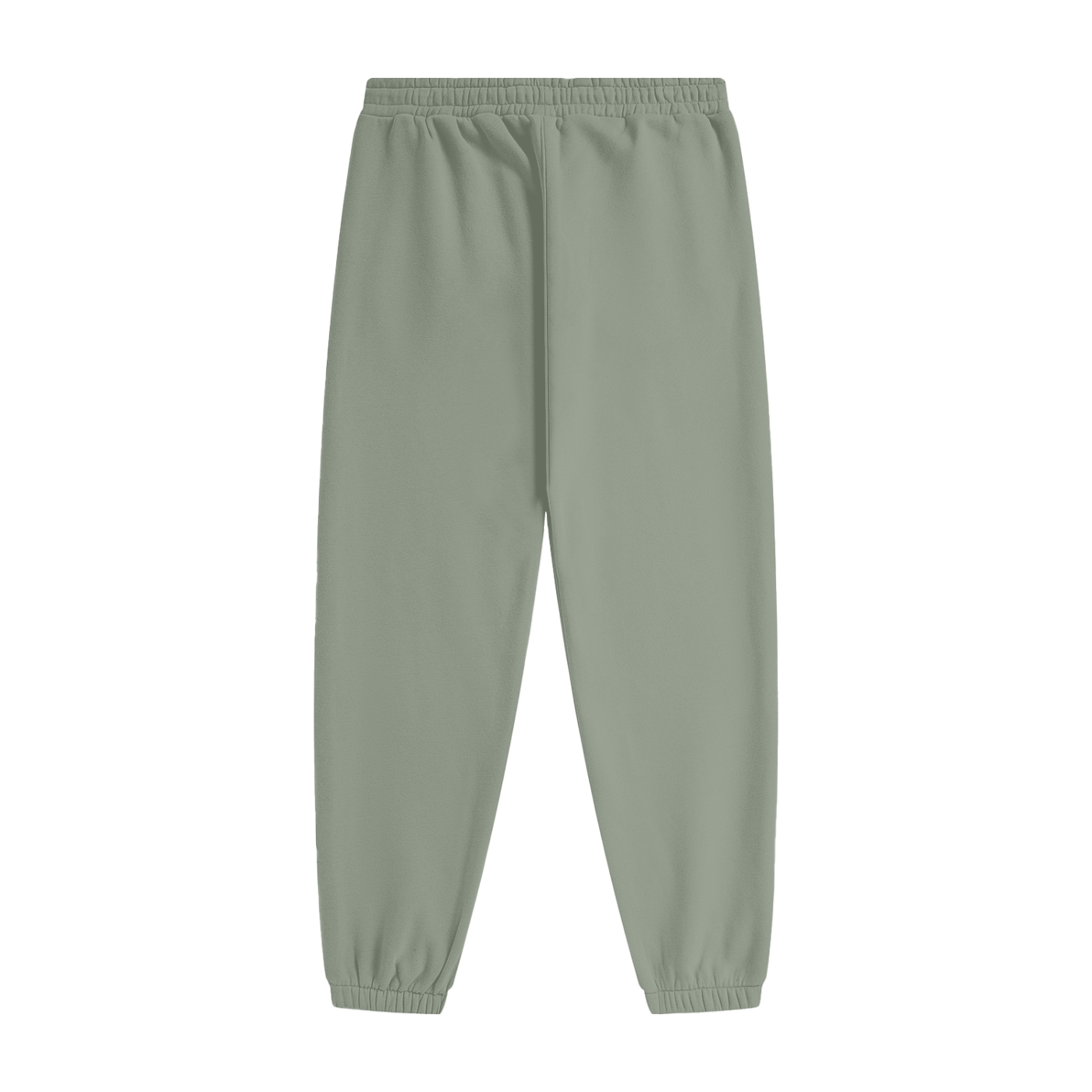 Green sweatpants on a white background