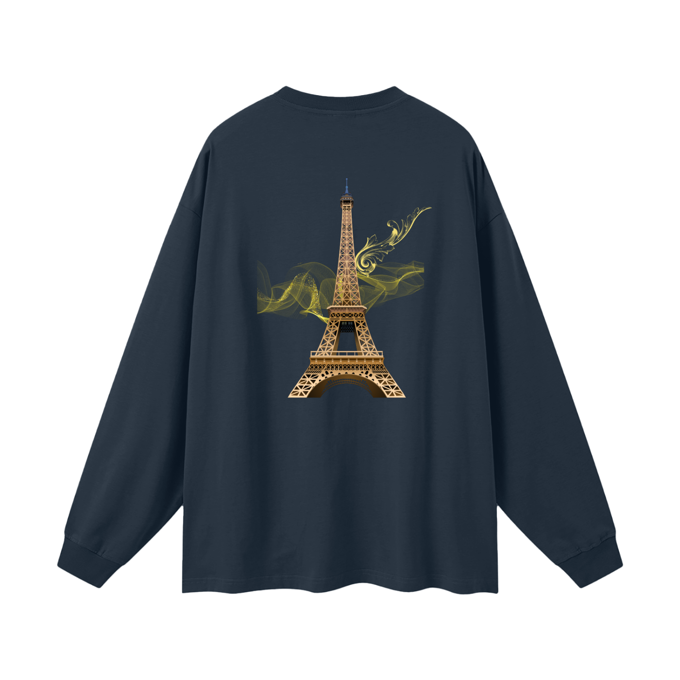 "Designer oversized gold Paris long sleeve shirt VÉRON" 9