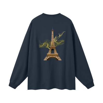 "Designer oversized gold Paris long sleeve shirt VÉRON" 9