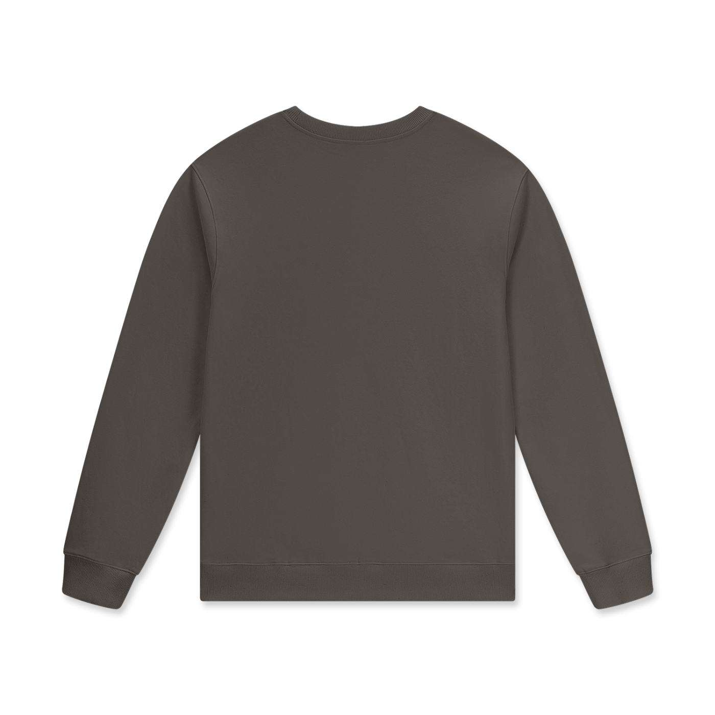 Dark gray sweatshirt on a white background