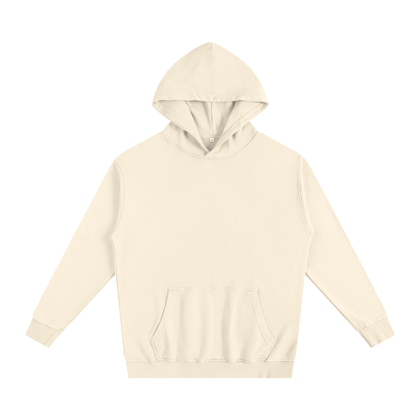 Beige hoodie on a white background