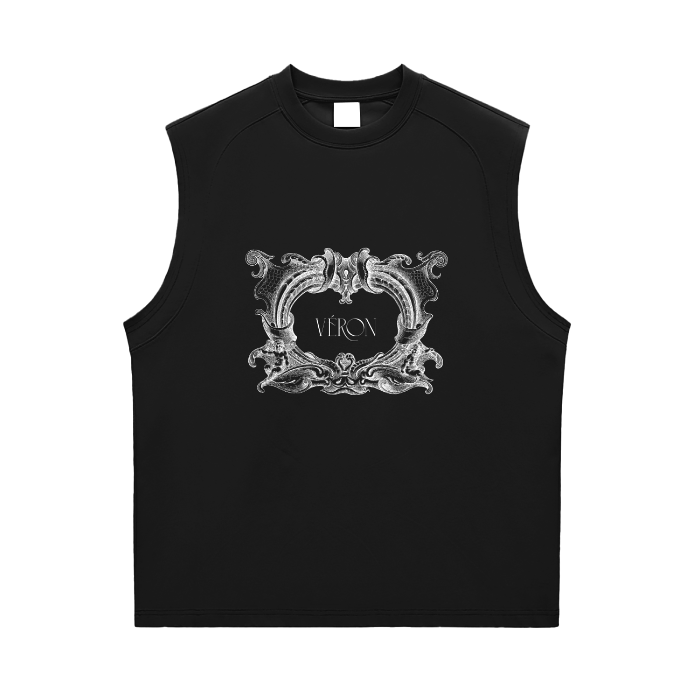 VÉRON Rue de la Riviera unisex premium tank top front view