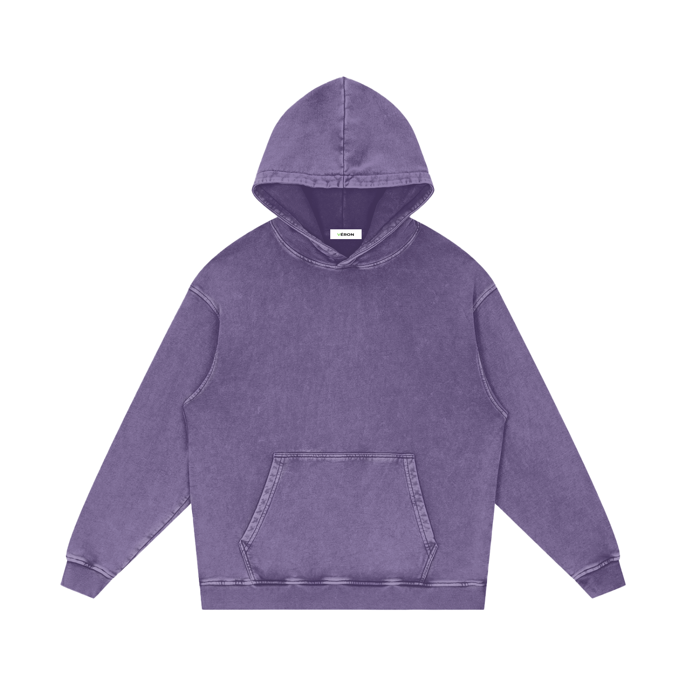 Purple hoodie on a white background