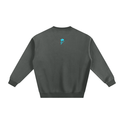 VÉRON Berkeley sweater highlighting fabric thickness and quality back. 

