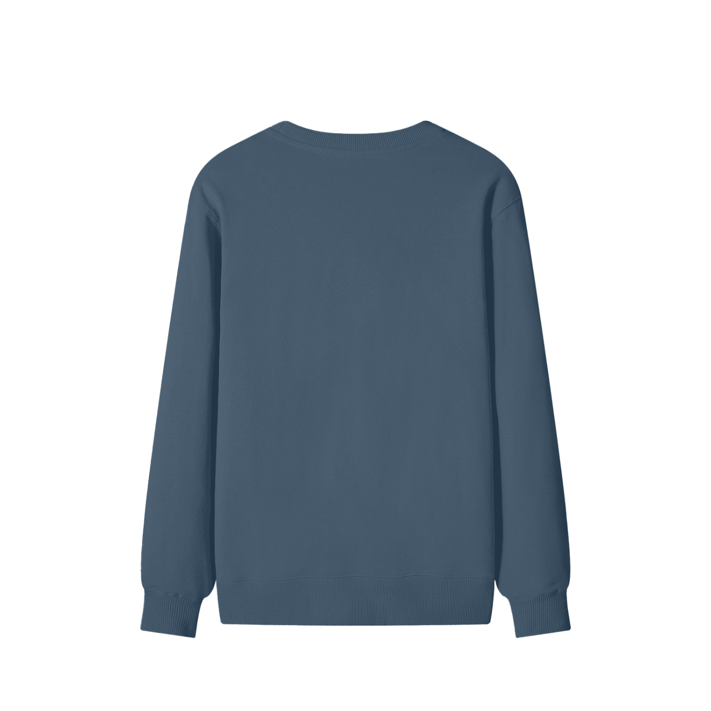 Blue sweatshirt on a white background