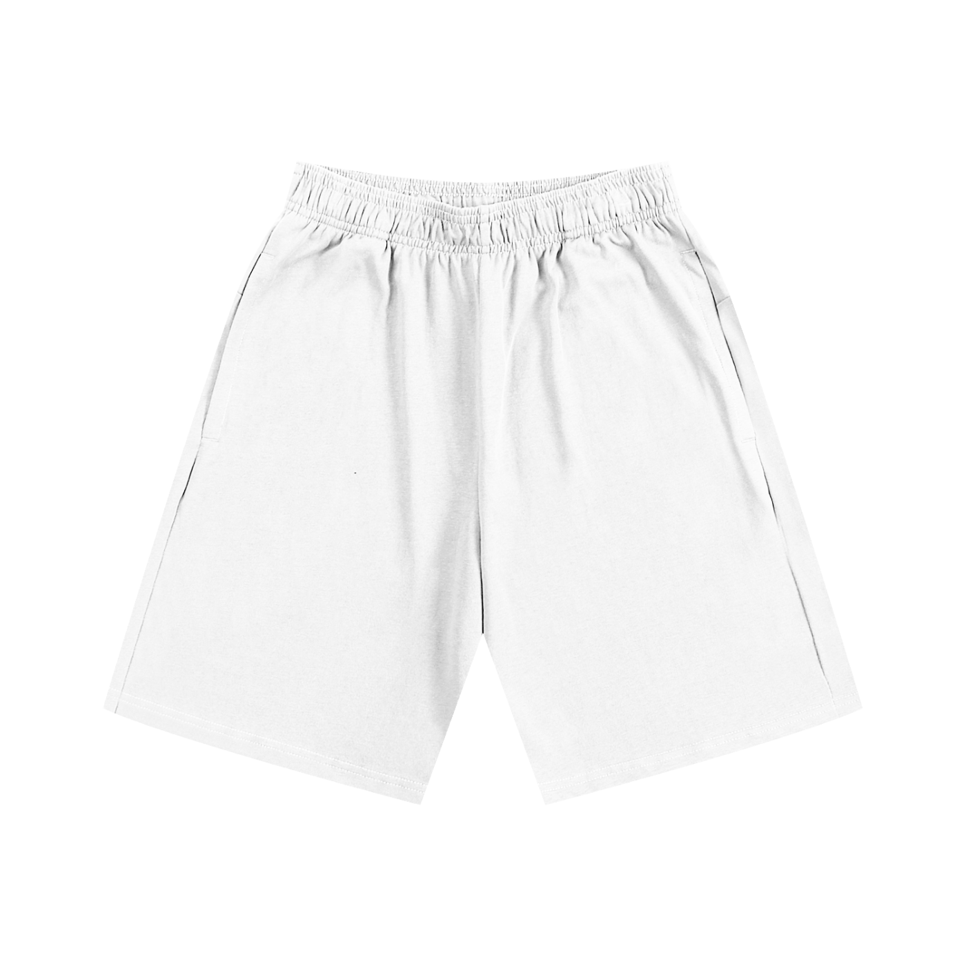 White shorts on a white background