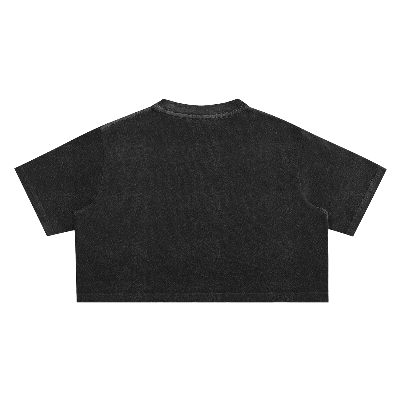 Black t-shirt on a white background