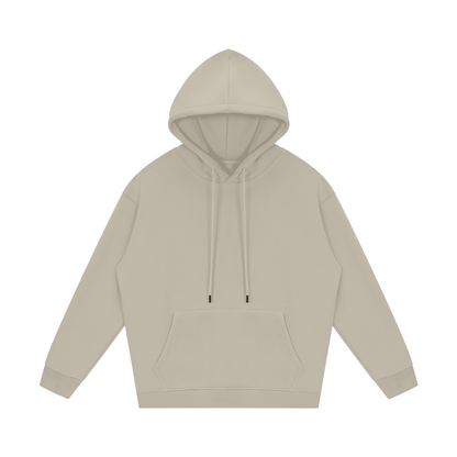 Beige hoodie on a white background