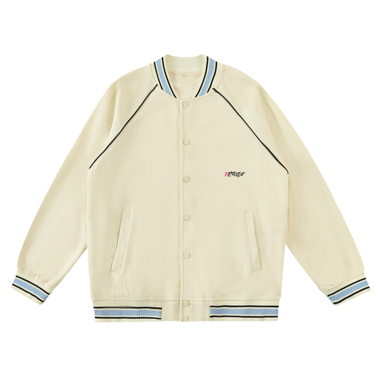 VÉRON Le Jardin Secret unisex varsity premium jacket front view