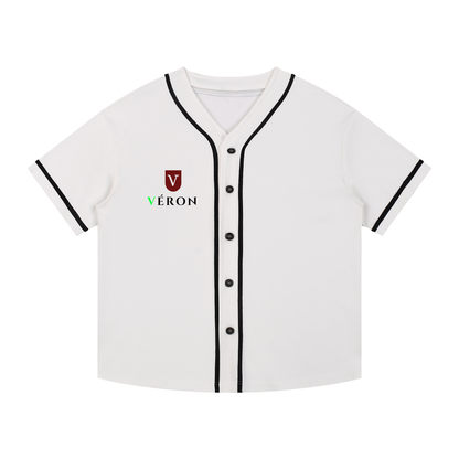 Paris-inspired streetwear VÉRON shirt worn by male and female models 2.

