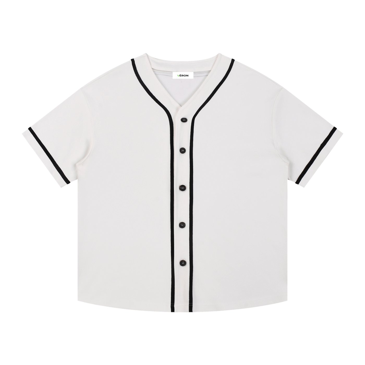 VÉRON Noblesse Éternelle Button Up Jersey Shirt 7