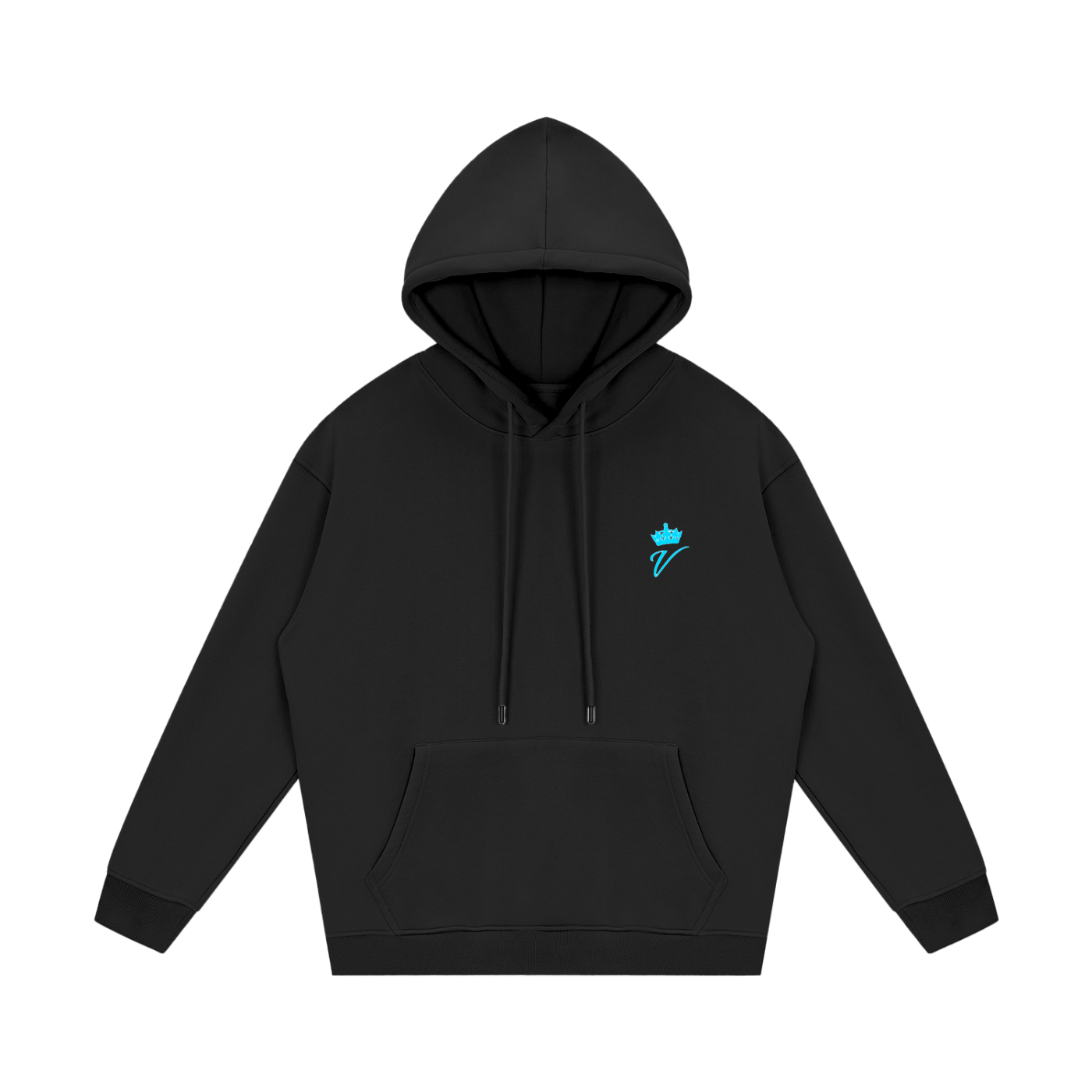 VÉRON Édelweiss Premium Hoodie front view in luxury streetwear design