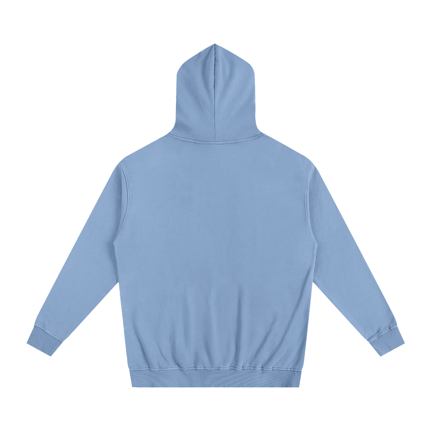 Light blue hoodie on a white background