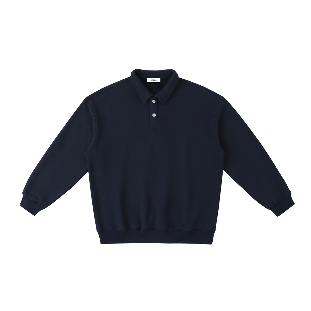 VÉRON Avenue du Charme heavyweight Polo sweatshirt 2