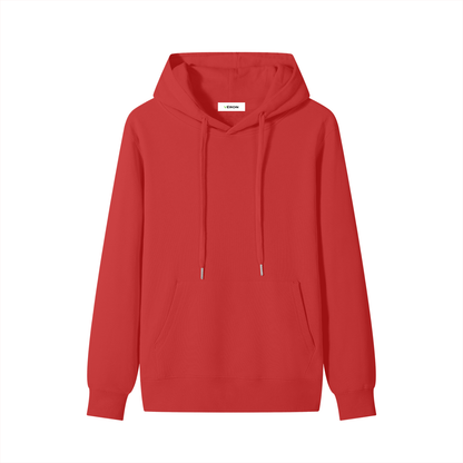Red hoodie on a white background