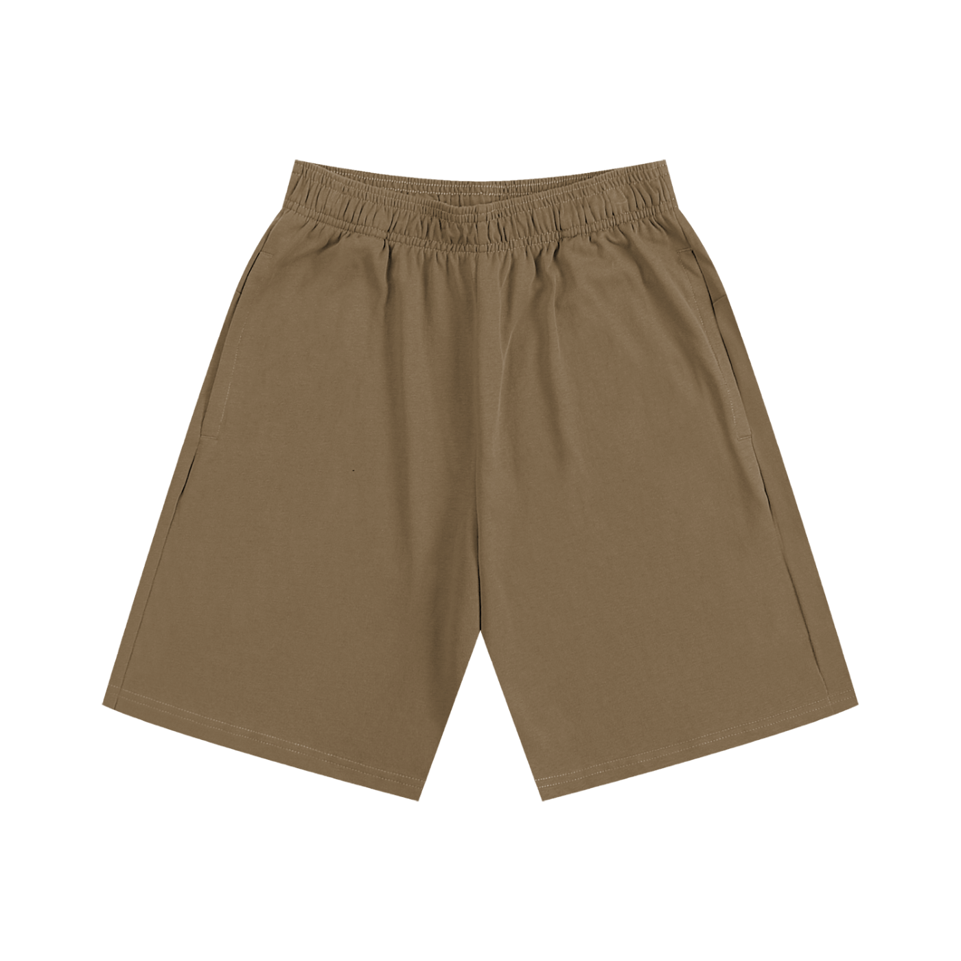 Brown shorts on a white background