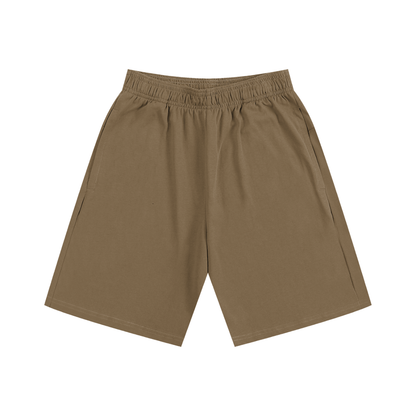 Brown shorts on a white background
