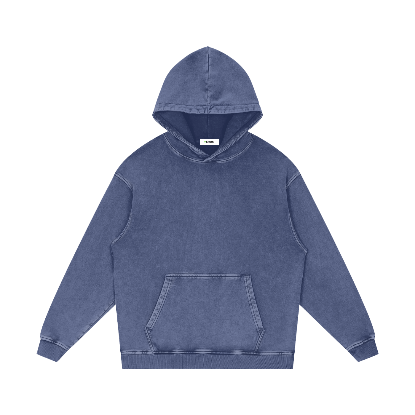 Blue hoodie on a white background