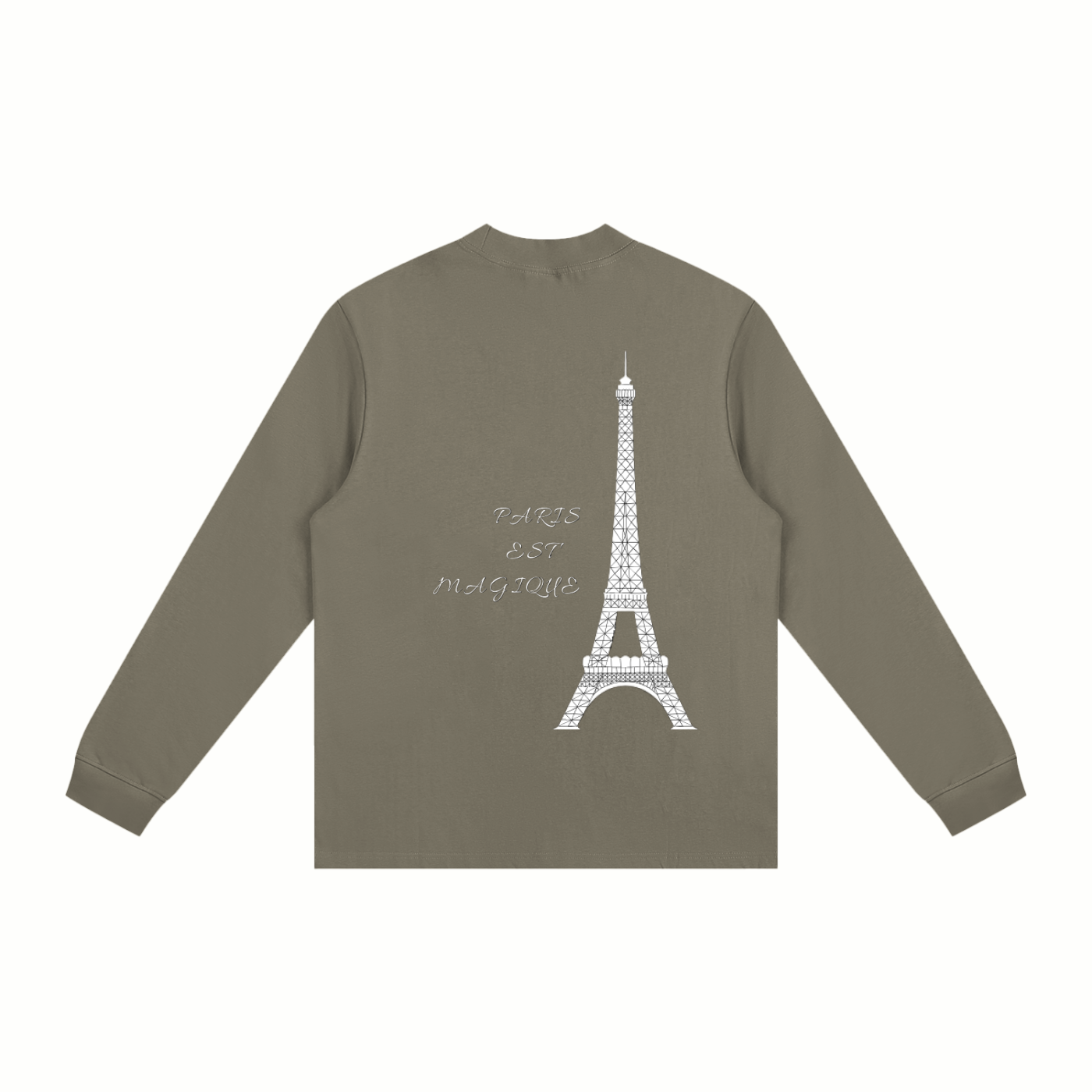 VÉRON long sleeve shirt close-up of high-quality cotton fabric 1.
