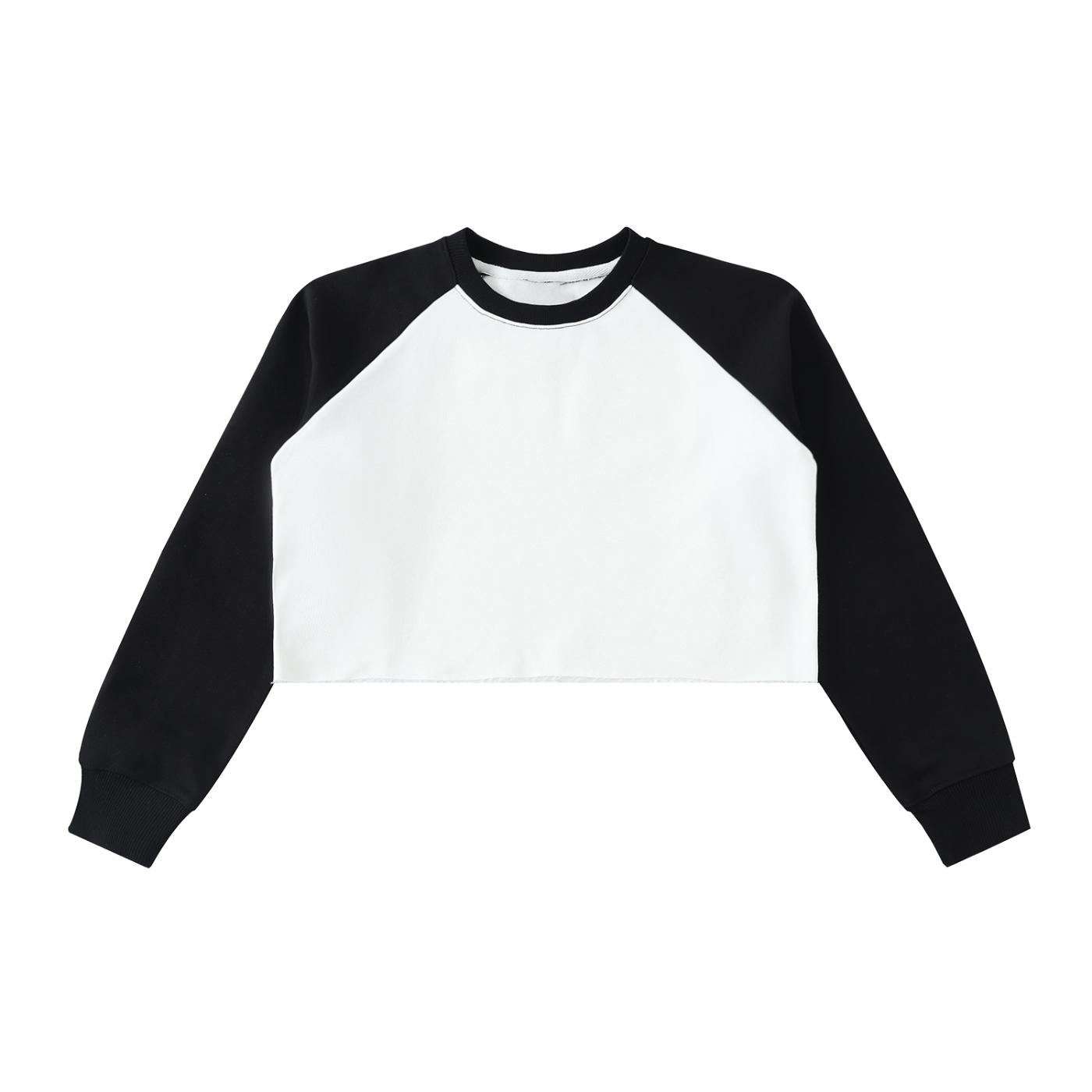 VERON Black and white long-sleeve shirt on a white background
