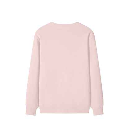 Light pink sweatshirt on a white background