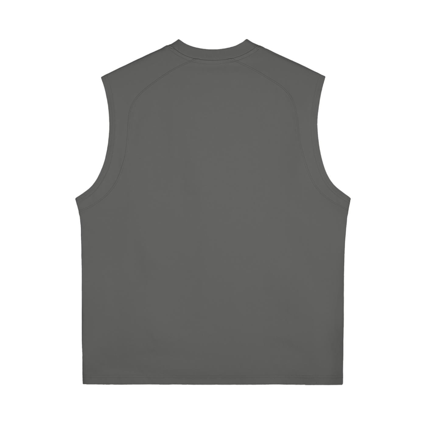 VERON Gray sleeveless Tank Top shirt on a white background
