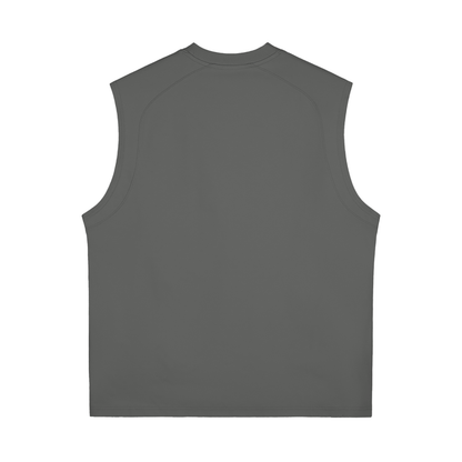 VERON Gray sleeveless Tank Top shirt on a white background