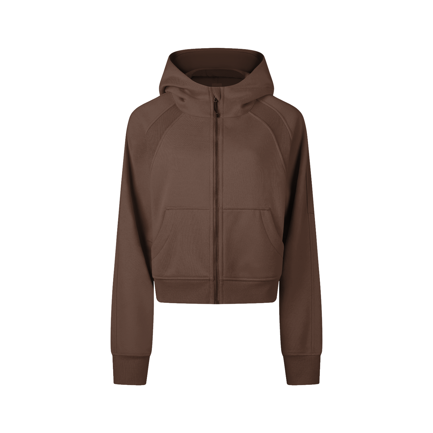 Brown hoodie on a white background