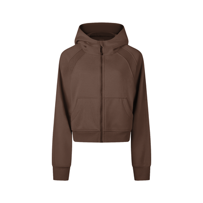 Brown hoodie on a white background