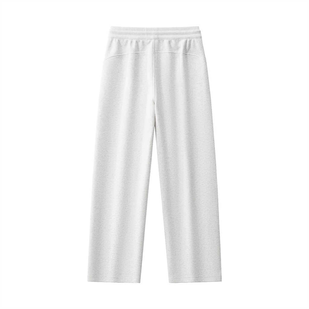 White sweatpants on a white background