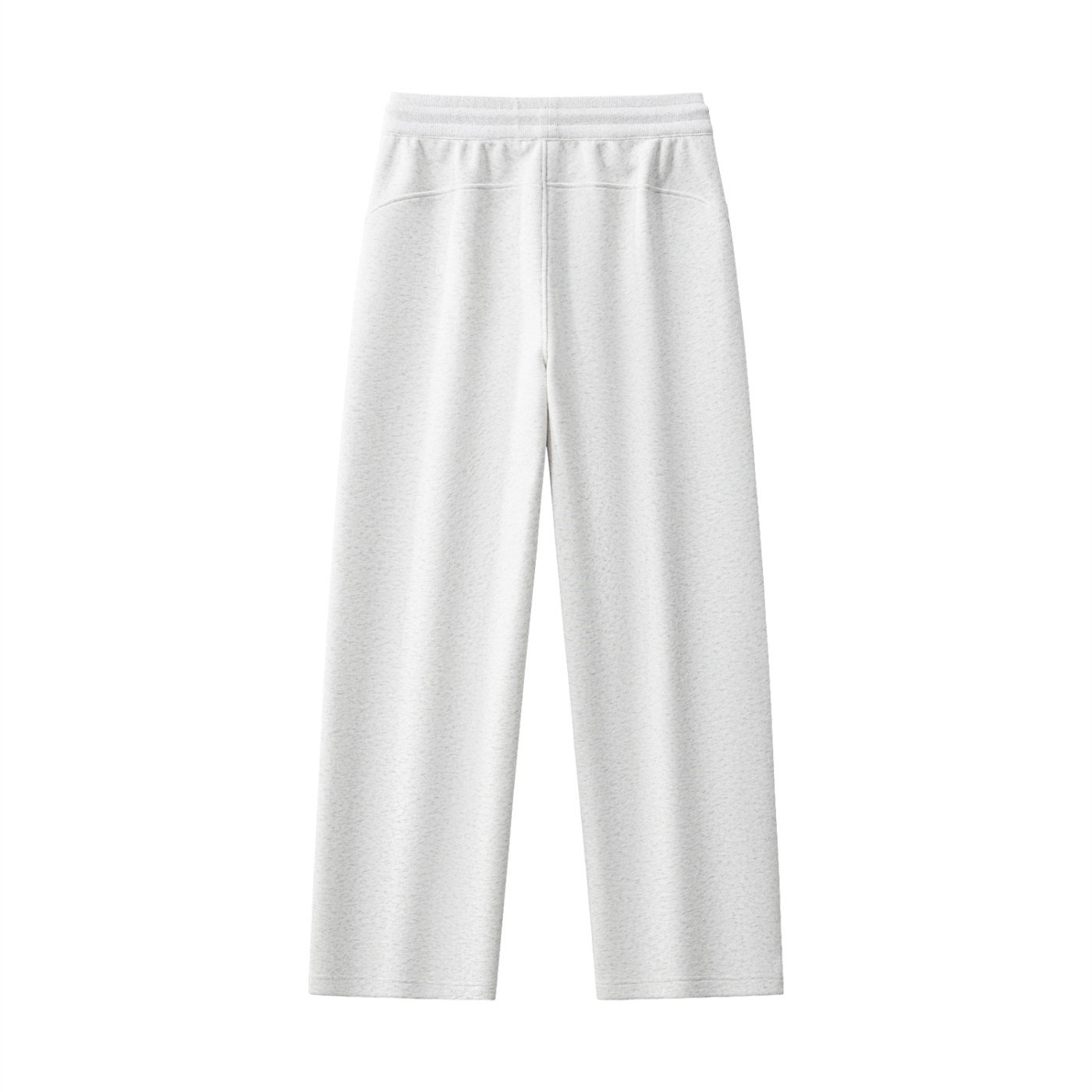 White sweatpants on a white background