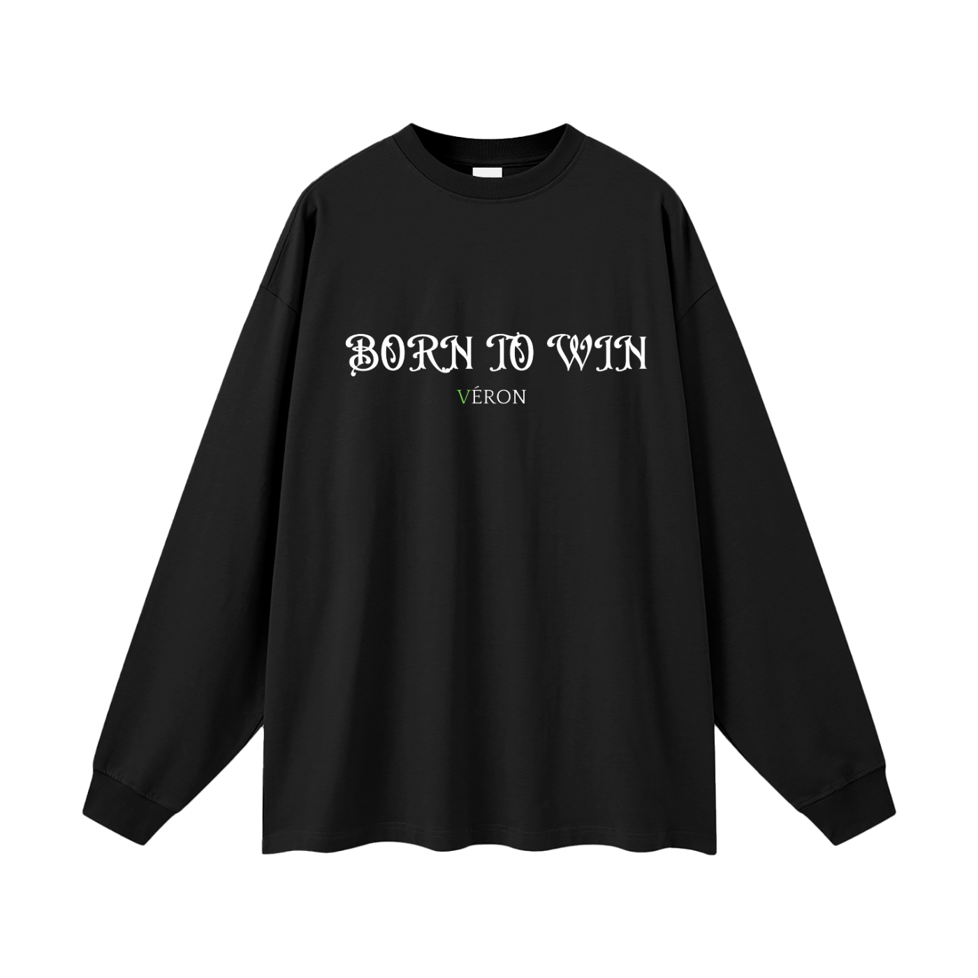 VÉRON BORN TO WIN  Oversized Premium Unisex Long Sleeve Shirt