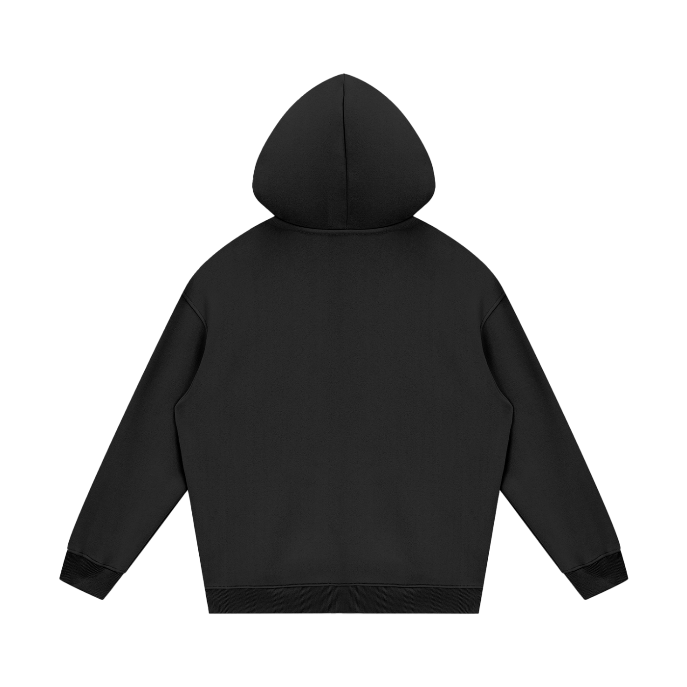 Back view of VÉRON Édelweiss premium hoodie showcasing tailored fit