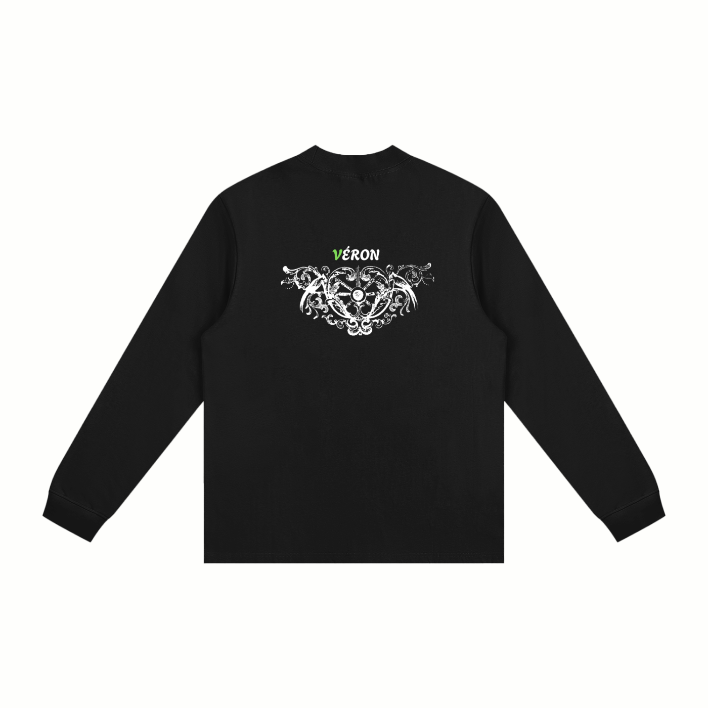 Model styling VÉRON Quai d’Orsay long sleeve with streetwear look 2