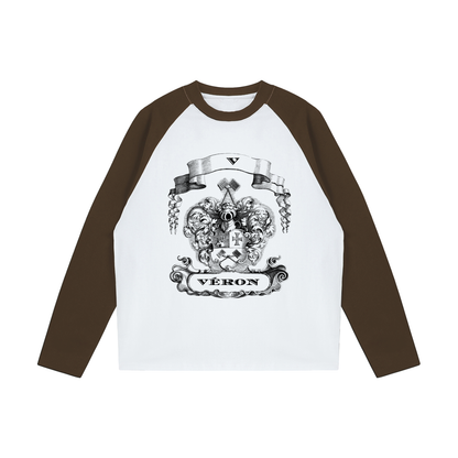 VÉRON Le PADRE long sleeve unisex T-shirt premium streetwear front view 3