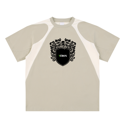 Model wearing VÉRON Le Monarque premium tee 8
