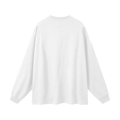 White long-sleeve shirt on a white background