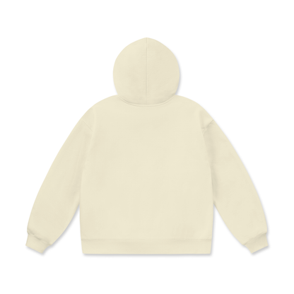 Beige hoodie on a white background