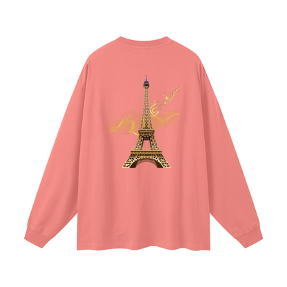 "Designer oversized gold Paris long sleeve shirt VÉRON" 11