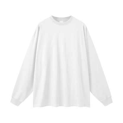 White long-sleeve shirt on a white background