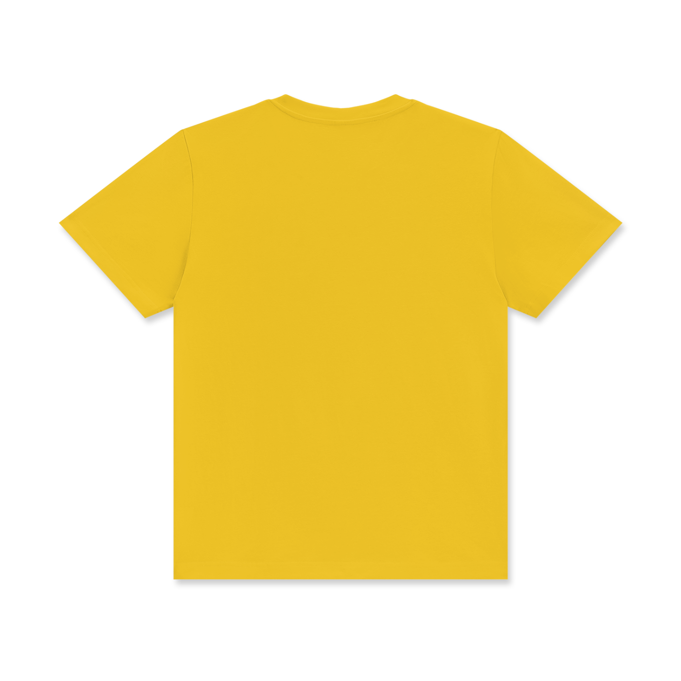 Yellow t-shirt on a white background